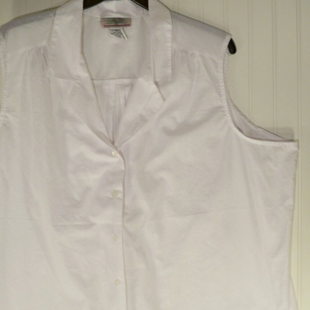 Bridge Gate, White Button Up Shirt/Vest